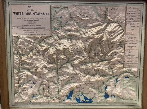 Visit Nh Raised Relief Three Dimensional Maps Of The White Mountains