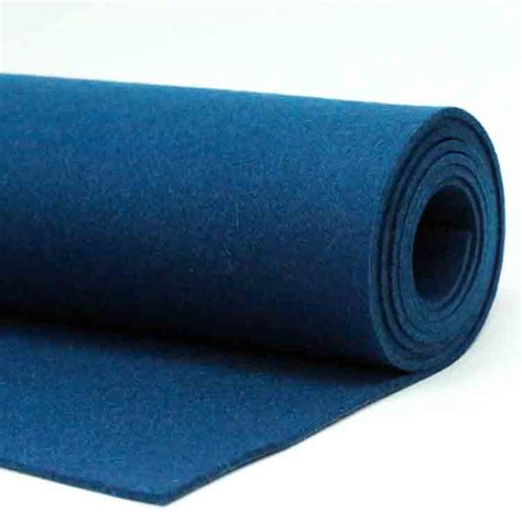 Blue Felt Fabric Needle Felt Texture Supplies