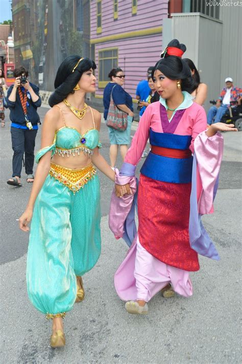 Changed my mind to mulan costume diy. Jasmine and Mulan on a stroll (by crabangel) | Disney halloween costumes, Disney halloween ...