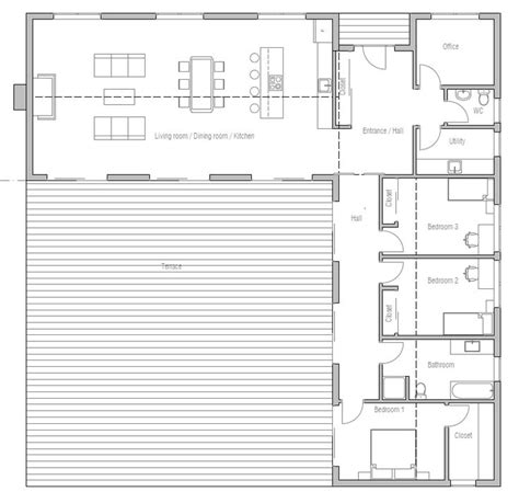 House Design Small House Ch303 10 L Shaped House Plans Container