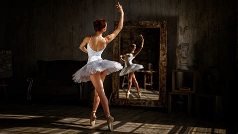Ekaterina Sherzhukova Women Model Redhead Ass Ballet Ballerina Women Indoors Georgy