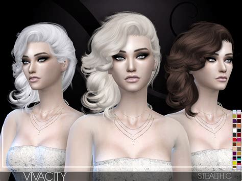 The Sims Resource Stealthic Vivacity Female Hair