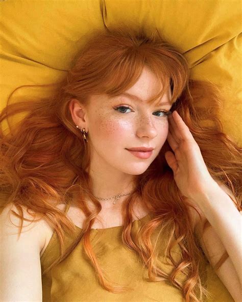 Mathilda ☼ On Instagram “💛 The Art Of Blending In To Your Bed” Ginger Hair Girl Ginger Hair