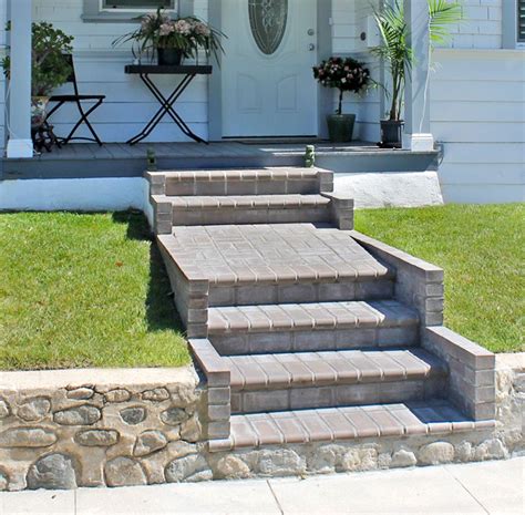 These Paver Stone Steps Lead The Way Home Outdoor Stairs Hardscape