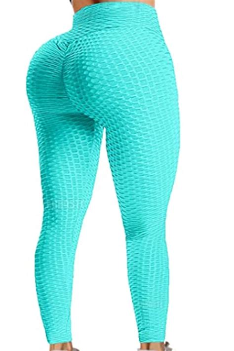 buy fittoo tiktok leggings sexy women booty yoga pants high waisted ruched butt lift texture