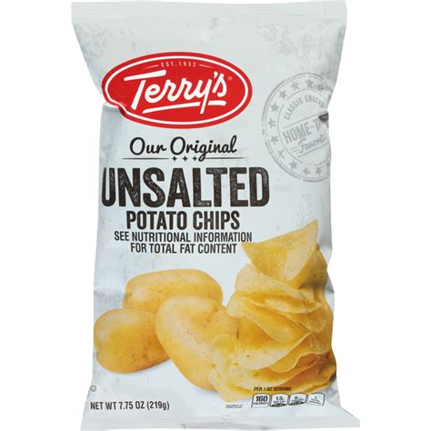 terry s unsalted potato chips 7 75 oz instacart