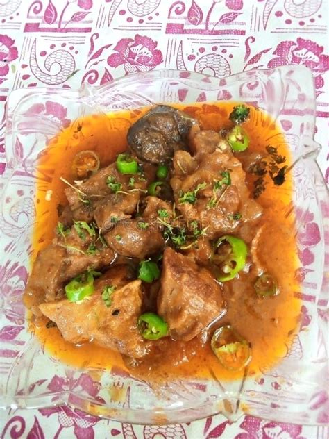 Meat Beef Gravy Cooked Indian Pakistani Food Stock Photo Image Of