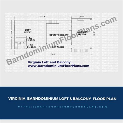 Virginia Barndominium Loft And Balcony Floor Plan Barndominium Floor