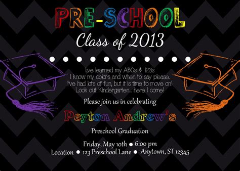 Check spelling or type a new query. Preschool/Kindergarten Graduation Invitation by partypassiondesign, $8.50