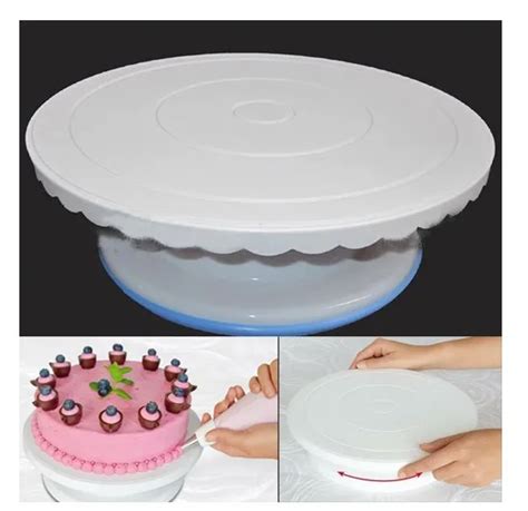 Rotating Revolving Cake Sugarcraft Turntable Decorating Platform Stand