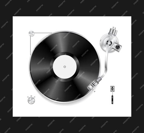 Premium Vector Black Vinyl Record Disc Flat Concept Vector Illustration