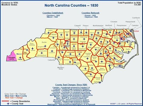 Elevation Map Of North Carolina Map