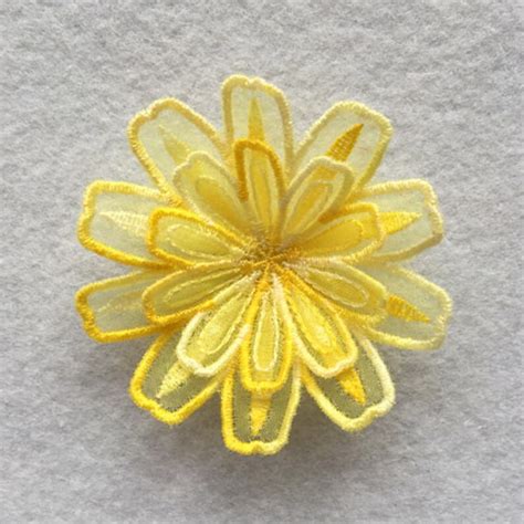 3d Organza Flower 2 Machine Embroidery Designs Instant Etsy