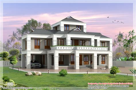 4 Bedroom Indian Villa Elevation Kerala Home Design And Floor Plans