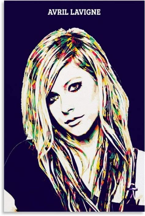 RTYHJ Avril Lavigne Poster Decorative Painting Canvas Wall Art Living