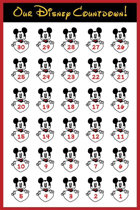 The Mickey Mouse Numbers For Each Disney Character