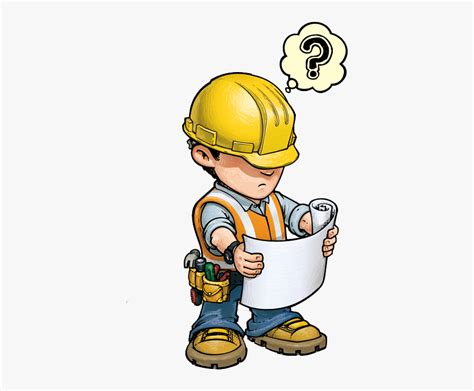 Clip Art Worker Architectural Engineering Royalty - Cartoon Construction Worker Png , Free ...