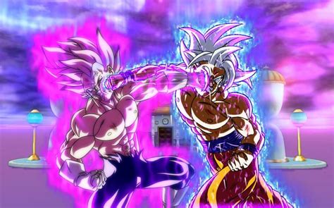 Ultra Ego Vegeta Vs Masterd Ultra Instinct Goku By Lord Makkusu Anime Dragon Ball Super
