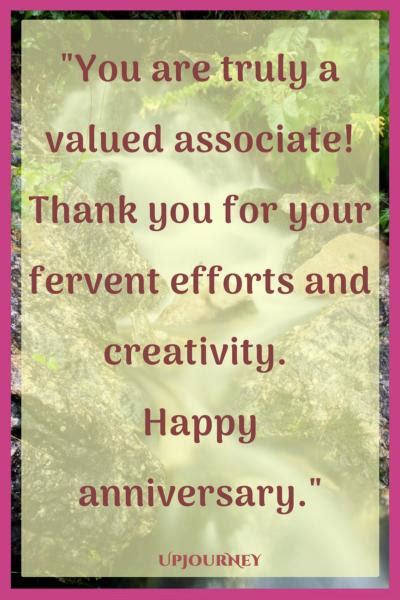Not only that, being recognized for the work that you do makes you feel appreciated, motivated, and a part of a family. 50 HAPPY Work Anniversary Quotes, Wishes, and Messages