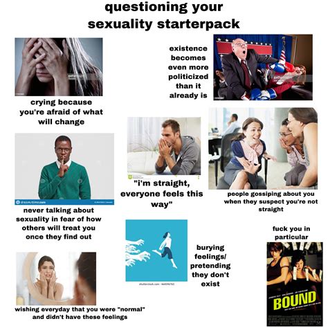 Questioning Your Sexuality Starterpack Rstarterpacks