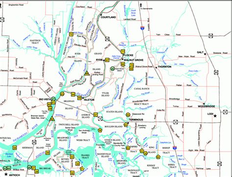 Sacramento Delta Map Map Of California Delta Waterways Printable Maps