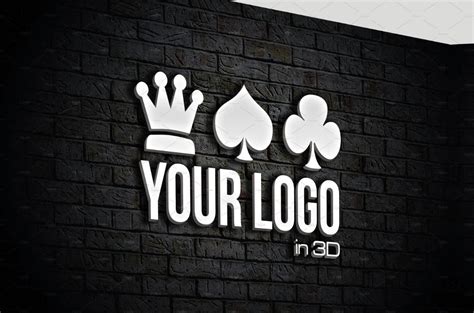 20 Photorealistic 3d Wall Logo Mockups Psd Wall Logo Logo Mockup