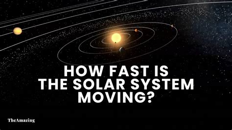 How Fast Is The Solar System Moving Through The Galaxy Youtube
