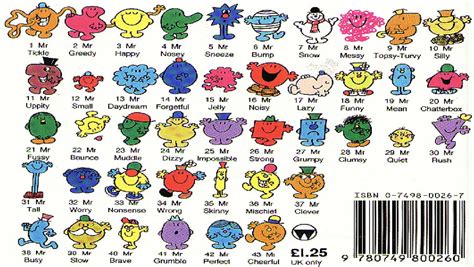 Literacy Families And Learning Mr Men Turns 40