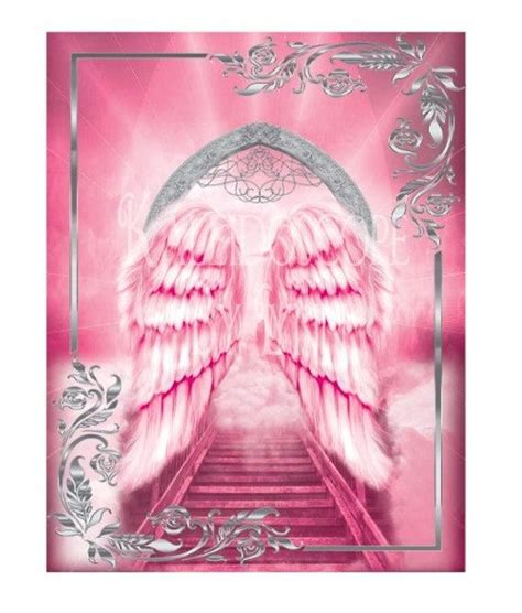 Pink And Silver Heavens Gate Memorial Png Drop In Photo For Etsy