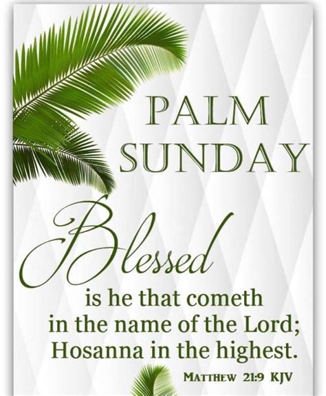 What Day Was Palm Sunday In The Bible