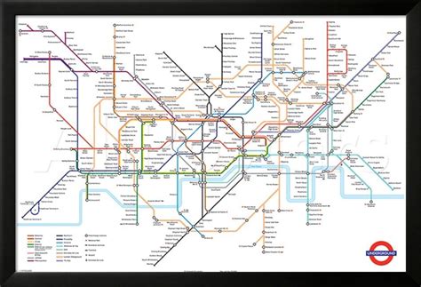 London Underground Map Posters Uk London Underground