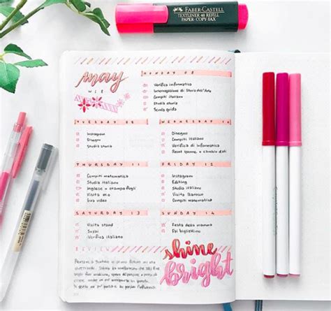 Pink Bullet Journal Ideas Stunning Spreads For Ultimate Inspiration
