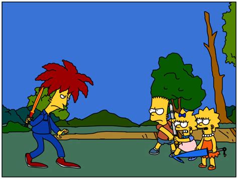 The Simpsons Vs Sideshow Bob By Gazmanafc On Deviantart