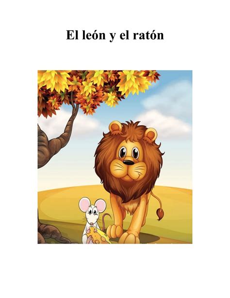 El león y el ratón by Luisa Arias Issuu