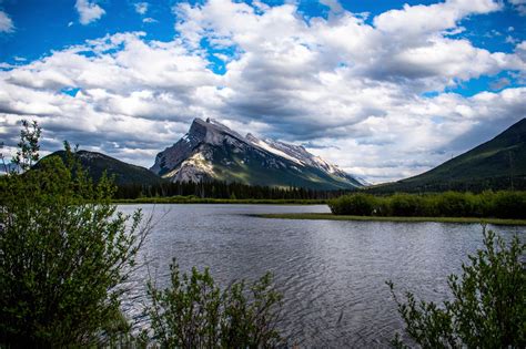 Mount Rundle From Vermillion Lakes In Banff Alberta Canada Oc