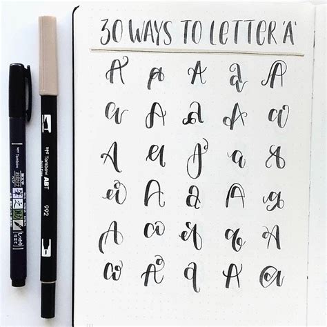 30 Easy And Beautiful Ways To Lettering A To Z The Smart Wander