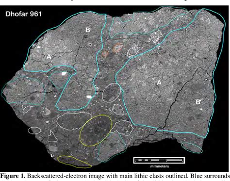 Figure 1 From Mafic Impact Melt Components In Lunar Meteorite Dhofar