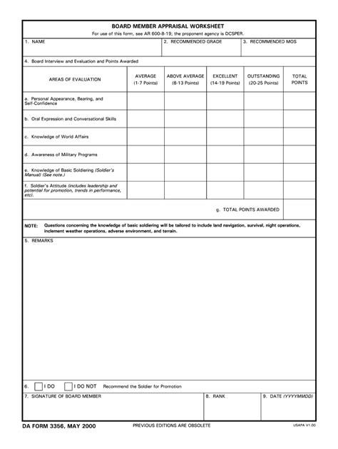 Da Form 3356 Fill Online Printable Fillable Blank Pdffiller