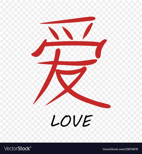 Chinese Calligraphy Symbols Love
