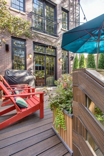 Lincoln Park Backyard And Rooftop Contemporary Deck Chicago By