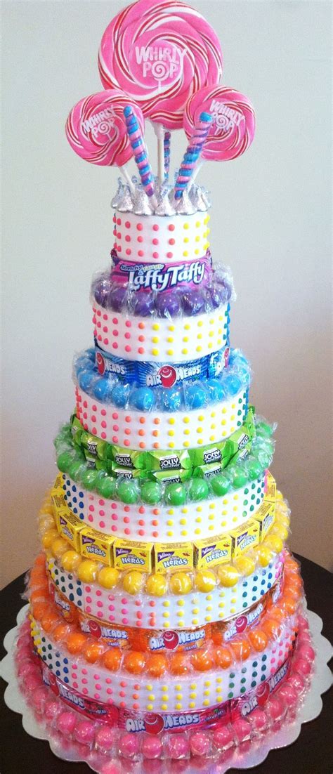 Love rich, gooey chocolate cake? Candy Party! Candy Theme Centerpiece! Candy Cake! | Candy ...