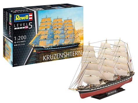 Revell Germany Ship 1200 Russian Barque Kruzenshtern Kit Internet