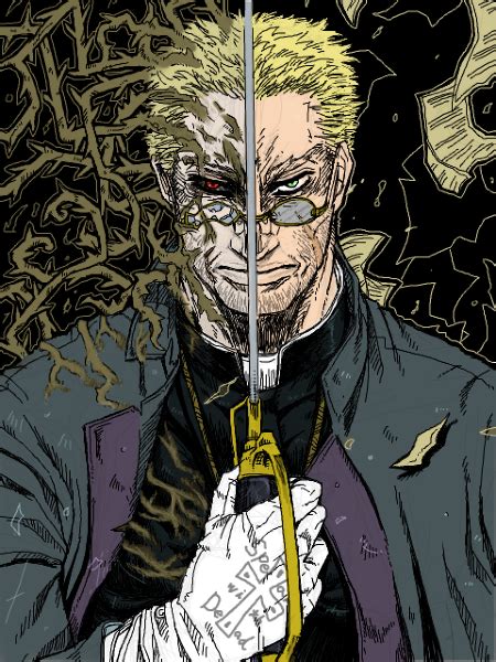 Father Anderson Coloured By Emperorniel Hellsing Ultimate Anime
