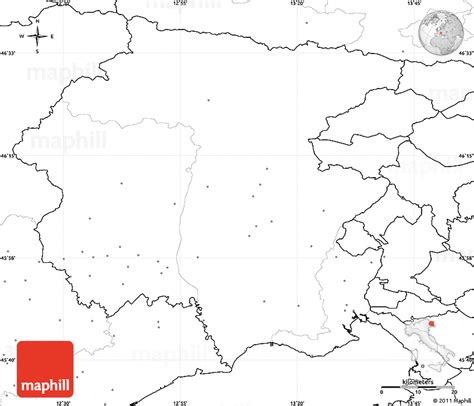 Blank Simple Map Of Friuli Venezia Giulia No Labels