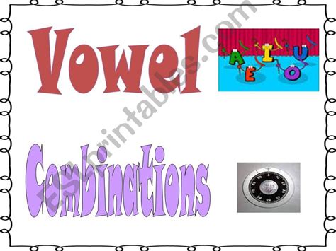 Esl English Powerpoints 4 Vowel Combinations