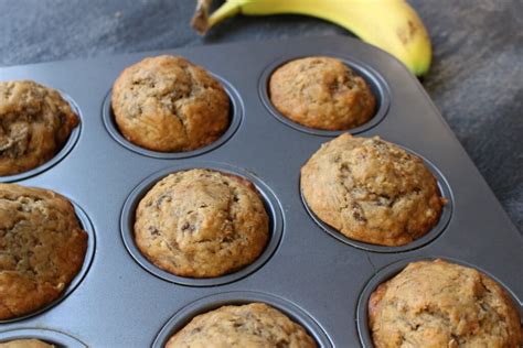 Banana and date bread with maple cream cheese icing. Easy Banana Bread Muffins - Mom to Mom Nutrition