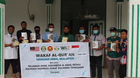 Kolaborasi LAZNAS WIZ Dan Yayasan Malaysia Salurkan 1000 Al Qur An