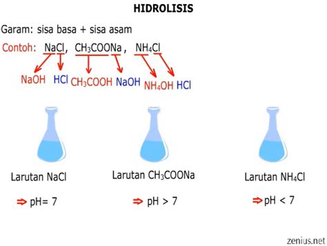 Hidrolisis Garam Materi Kimia Kelas
