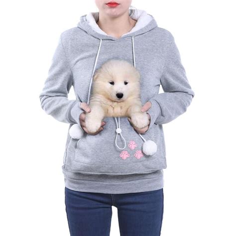 High Quality Cat Lovers Hoodies Ears Cuddle Pouch Dog Pet Hoodies For