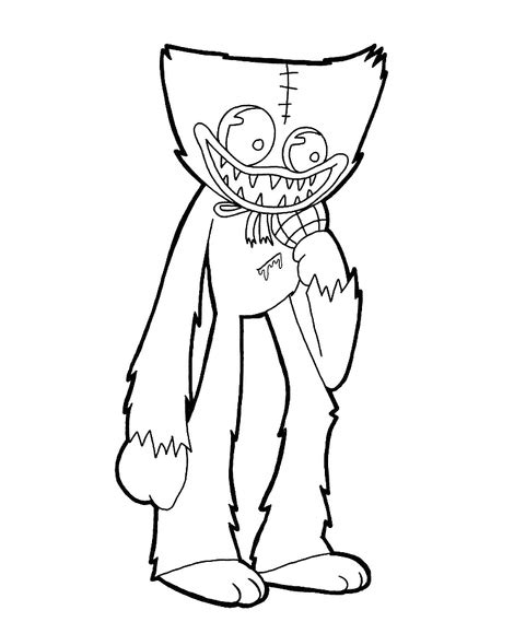 Free Printable Huggy Wuggy Coloring Pages - Huggy Wuggy Coloring Pages